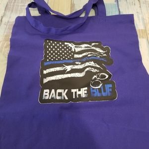Back the blue tote